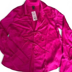 Wild Fable Hot Pink Button-Up Shirt